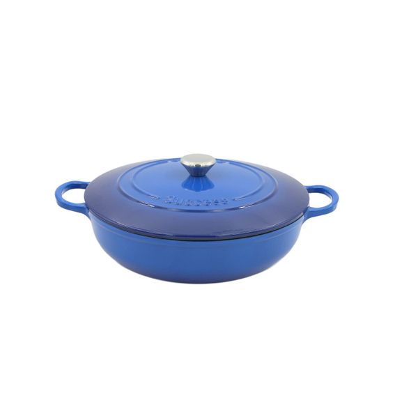 AIYI Cast Iron Enamel Cookware AY378-007 purple-blue 32cm
