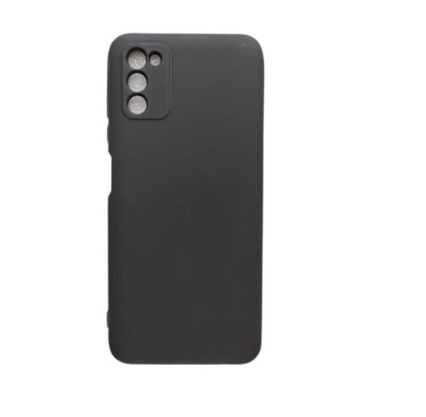 Liquid Silicone Black Shockproof case for Samsung Galaxy A03s