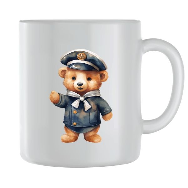 Sailor_1 Coffee Mugs for Men Women Teddy Bear Lovers Graphic Cup Gift 189