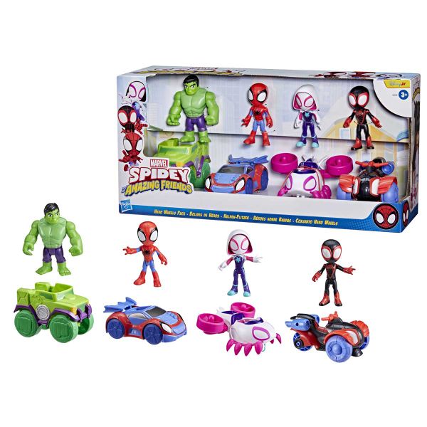 Spidey and Friends-Hero Wheels Pack