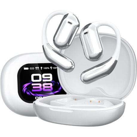Open Ear Earbuds, LCD Touch Screen OWS Headphones, Bluetooth Earphones Image