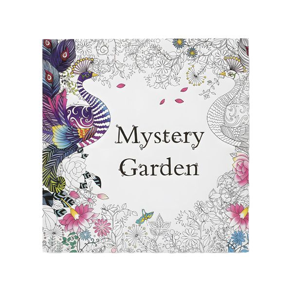 Mystery Garden Adult Coloring Book - Relaxing Nature Designs