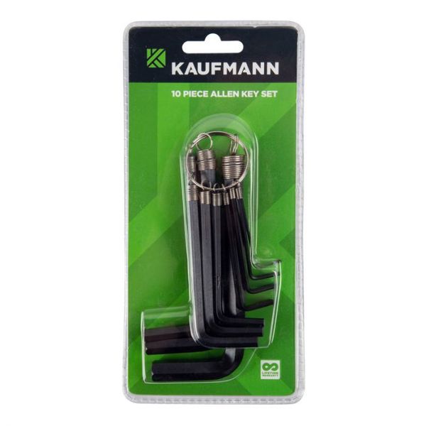 Kaufmann - Allen Key Set 10Piecee 1.5-10mm - 2 Pack