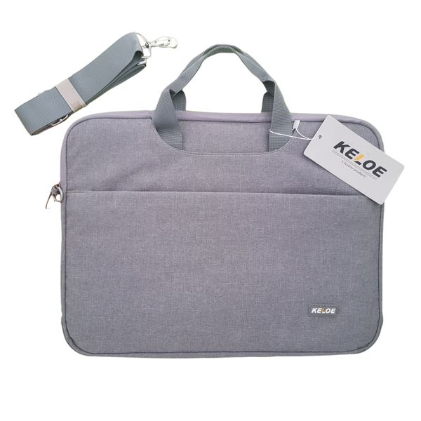 Laptop/ Notebook bag-Water Resistant Protective Laptop Bag-Grey- Light Grey