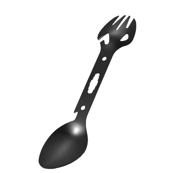 Titanium Spork Multi Tool - Black