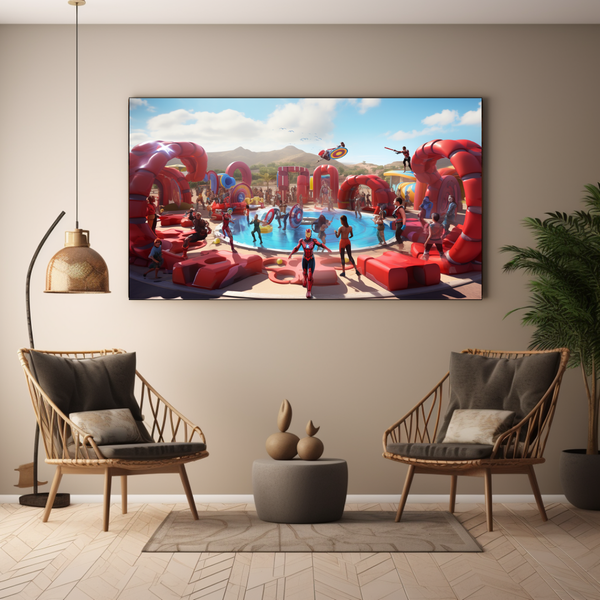 Canvas Wall Art - Superhero Training Camp - BK0036