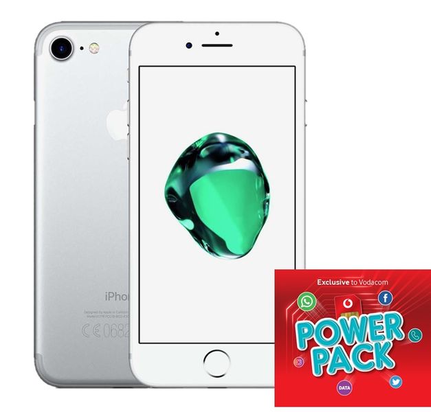 Apple iPhone 7 128GB - Silver (GAN) + Vodacom SIM Card Pack