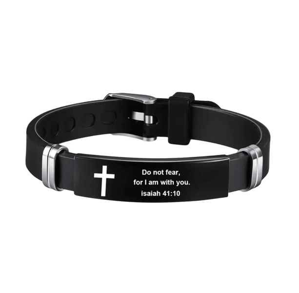 Isaiah 41:10 Adjustable Men's Christian Bracelet