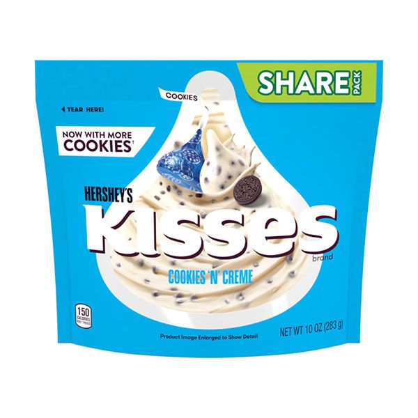 Hershey's Kisses Cookies &amp; Creme Pouch 283g