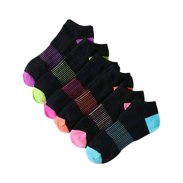 Ladies' Ankle Socks - 6 Pairs