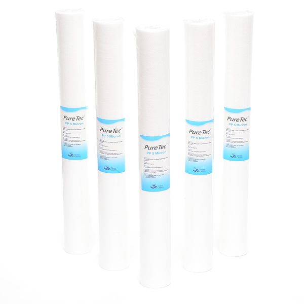 20 inch Big Blue 5micron Slimline Water Filter Replacement Cartridge Set