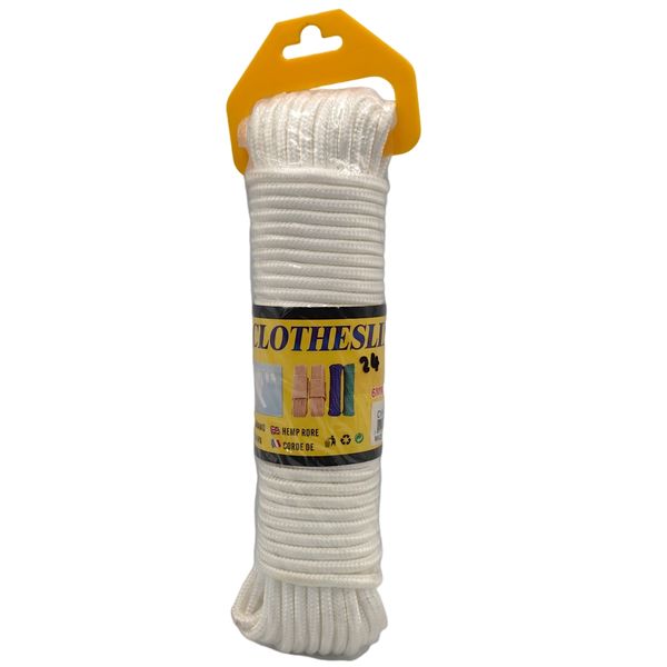White Hemp Clothesline Rope