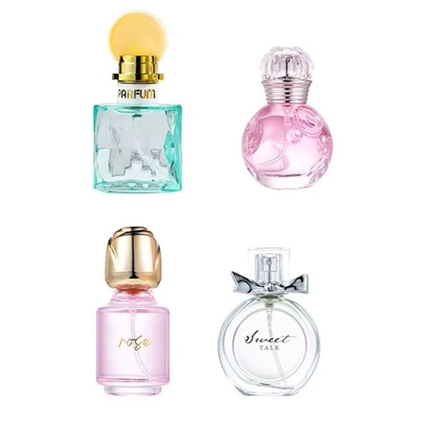 4-Piece Perfume Eau De Parfum Floral Notes Rose Jasmine Gift Set for Women