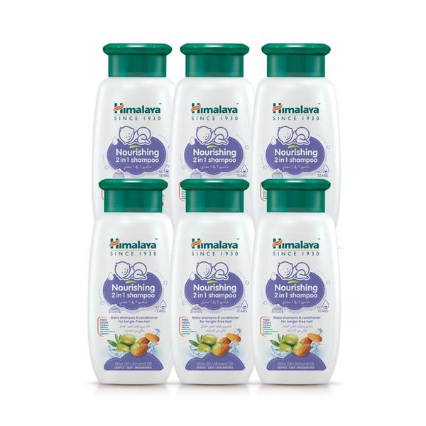 Himalaya Baby Nourishing 2-in-1 Shampoo 200ml Pack of 6 - Value Pack