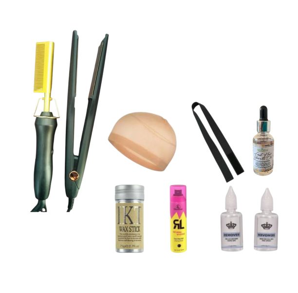 Electric Hot comb &amp; Hair straightner with styling tools &amp; Hair Growth Oil