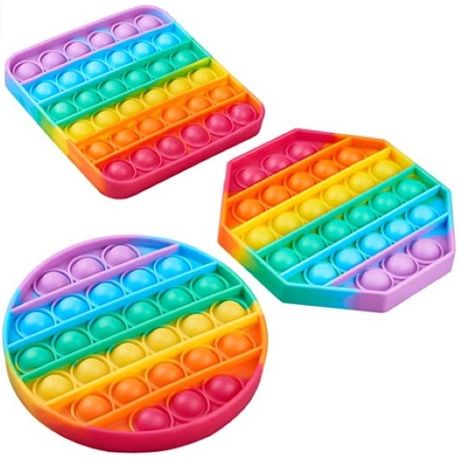 3 Pack Rainbow Pop It Fidget Toys | Buy Online South | takealot.com