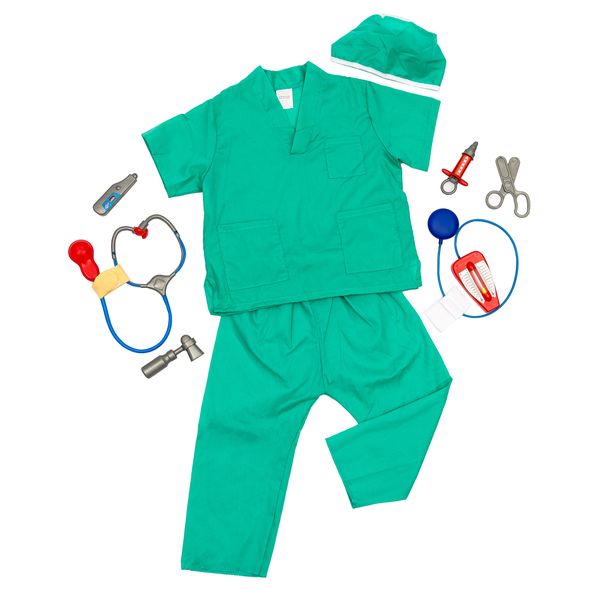 Doctor Surgeon - Role Play Costume For Kids with Accessories - Pretend
