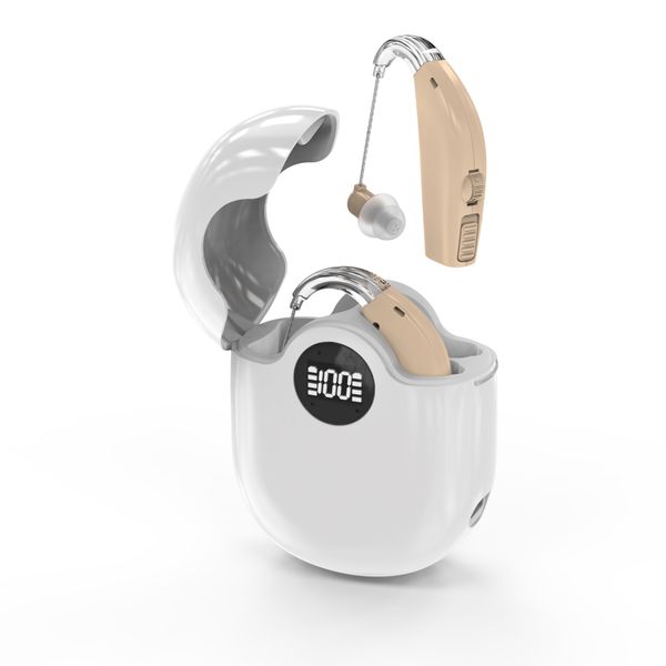 Digital Display Rechargeable BTE Personal Sound Amplifier (Pair)