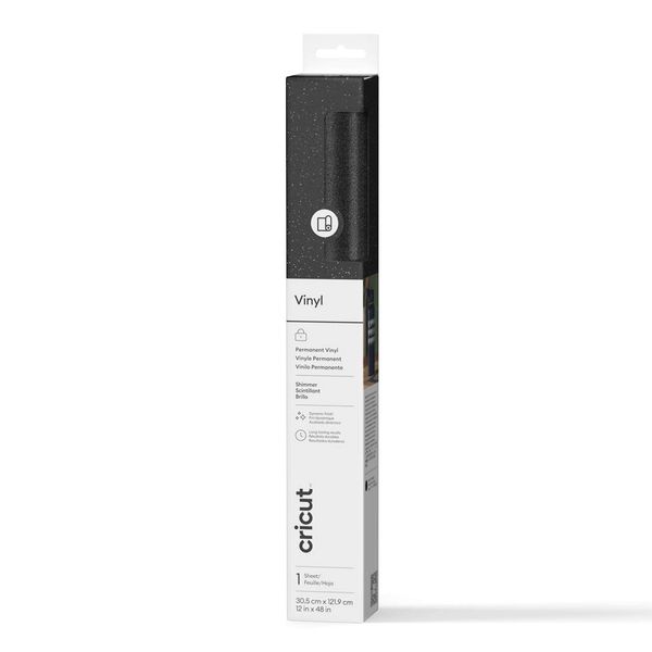 Cricut Shimmer Vinyl 30x120cm (Black)