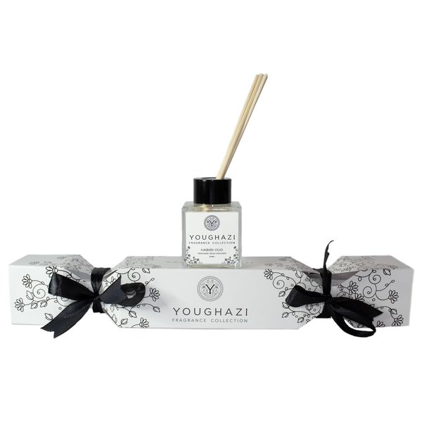 Youghazi Festive Gift Cracker with Reed Diffuser Habibi Oud 50ml