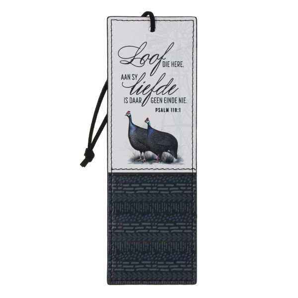 Bookmark - Loof die Here, Tarentaale, Faux Leather