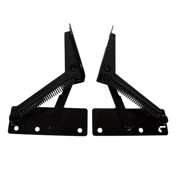 Heavy Duty 80-Degree Foldable Lifting Spring Hinges Set of 2 -18cm