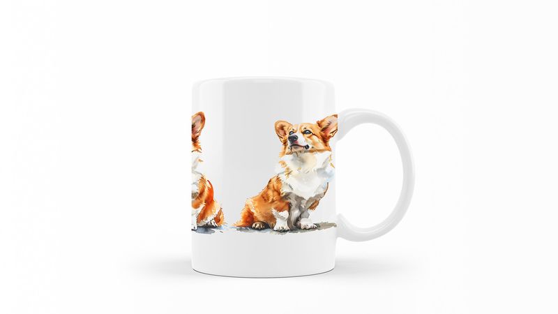 Pembroke-Welsh-Corgi Printed Coffee Mug