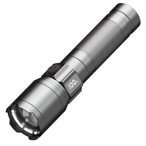 Super Bright Rechargeable Torch, Portable Zoomable For Home Camping Hiking