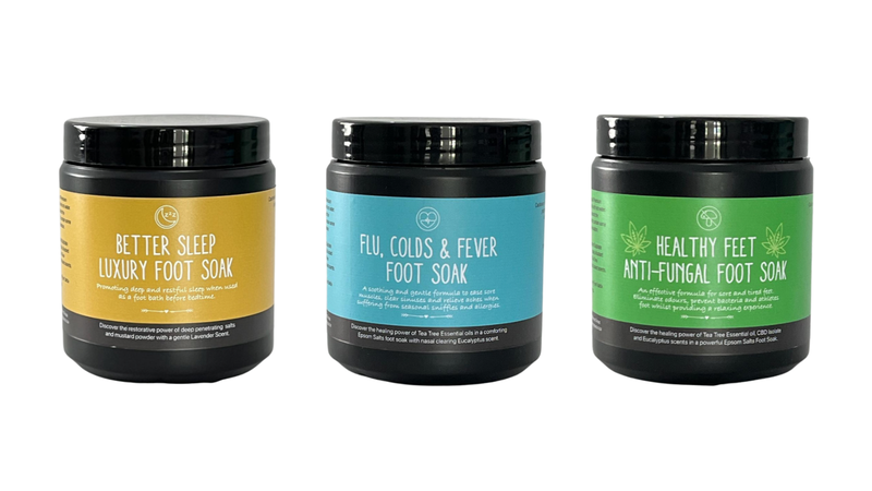 Beyond Wellness Foot Soaks - (Better Sleep, Flu Colds &amp; Fever, Anti-Fungal)