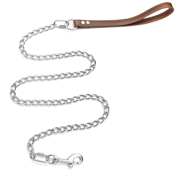 180cmx4mm Heavy Duty Dog Stainless Chain Leash