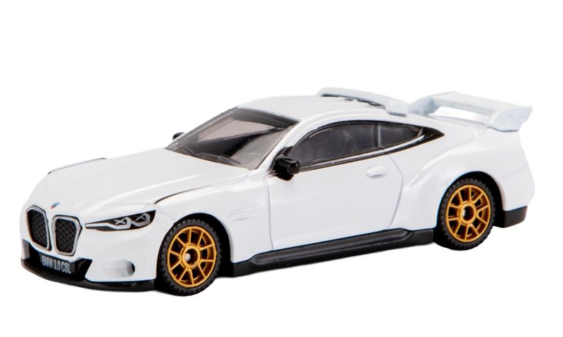 MSZ 1/64 BMW 3.0 CSL (7.5cm Long) - White (With Collectors Case)