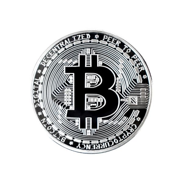 Bitcoin - Silver Plated Collectible Coin