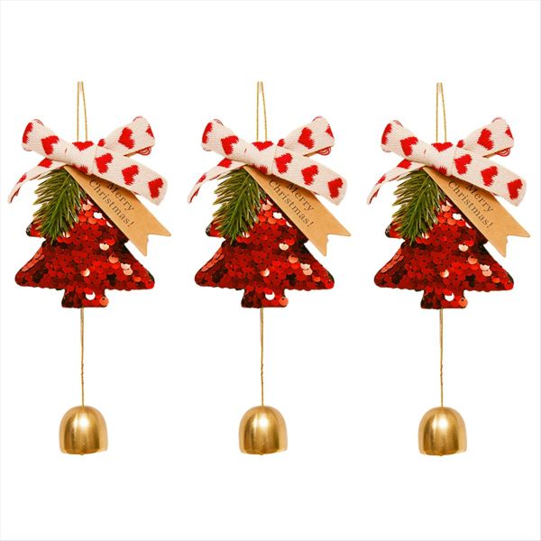 Christmas Tree Pendant Happy New Year Bell Pendant A