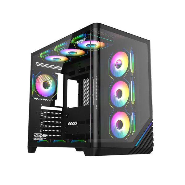Armaggeddon Aquaron X-Curve GiGa 10 ATX Gaming Case with 10 ARGB Fans