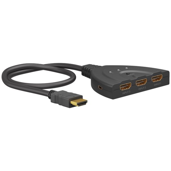 Goobay HDMI Switch 3 to 1 (4K @ 60 Hz)