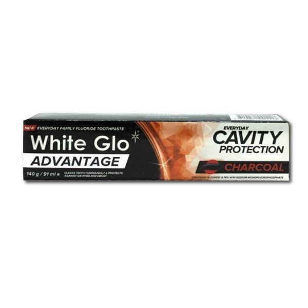 White Glo Advantage Charcoal Toothpaste Pack of 6