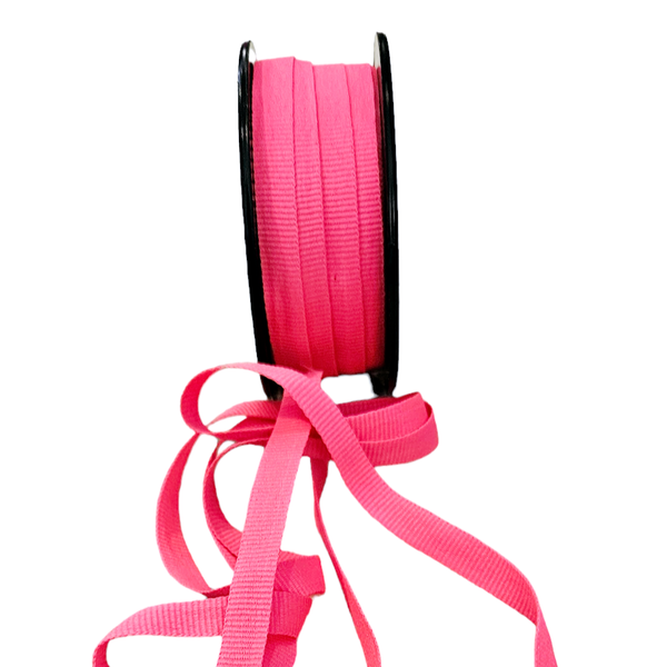 Neon Pink Petersham Ribbon 10mm - 20m roll