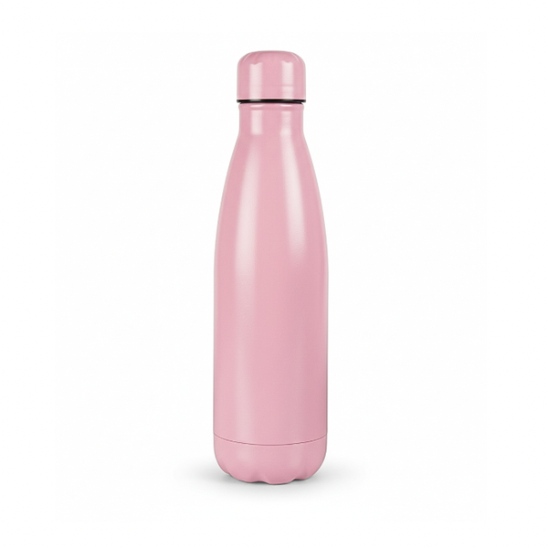 500ml Stainless Steel Insulated Water Bottle - Pink Finish