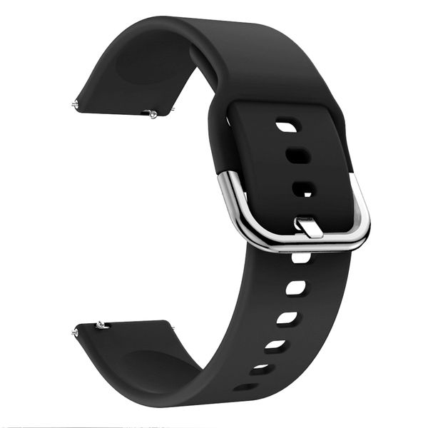 MDM Electron Fitbit Versa Replacement Soft Silicone Sport Band - Black