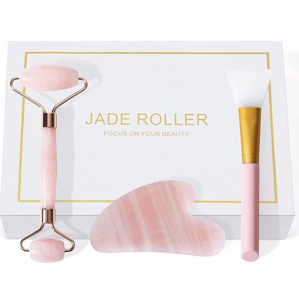 3 in 1 Jade Roller Gua Sha and Face Mask Stick
