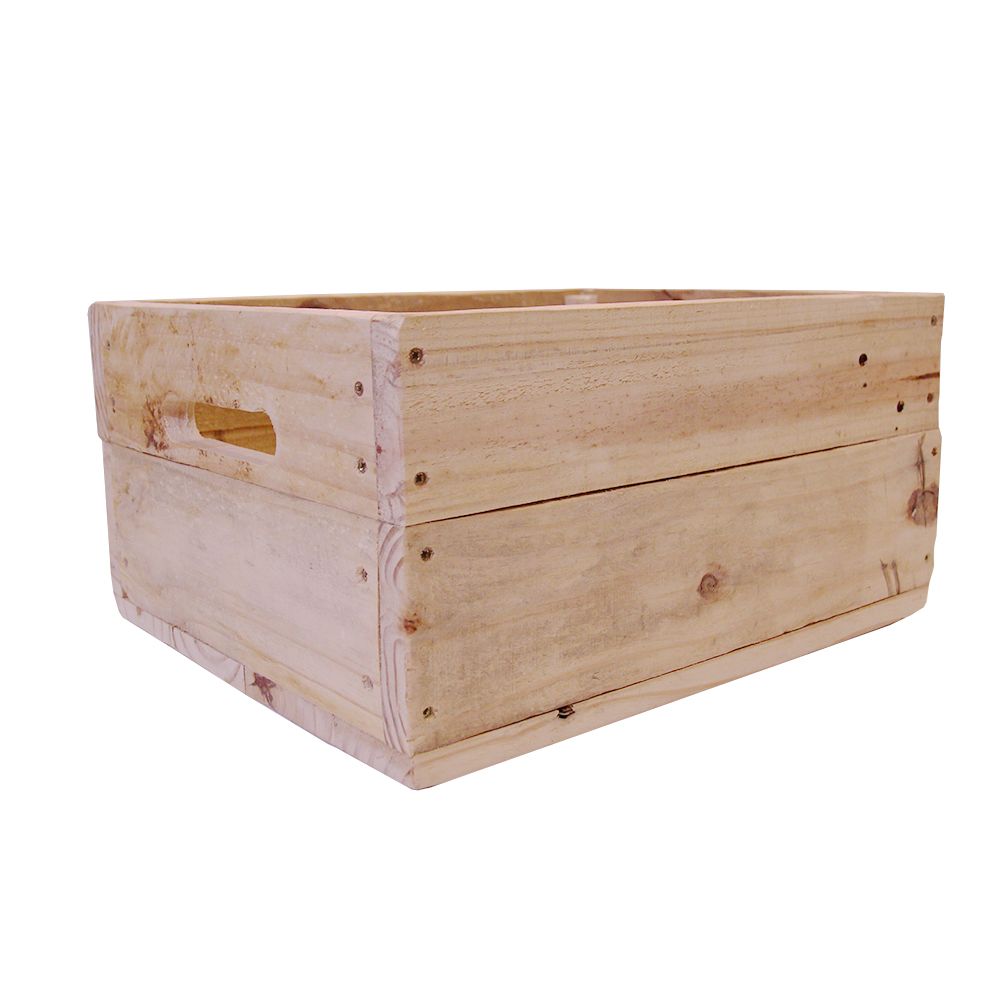 Pallet Reclaimed Wood Storage Box with Handles (2 Level) Shop Today