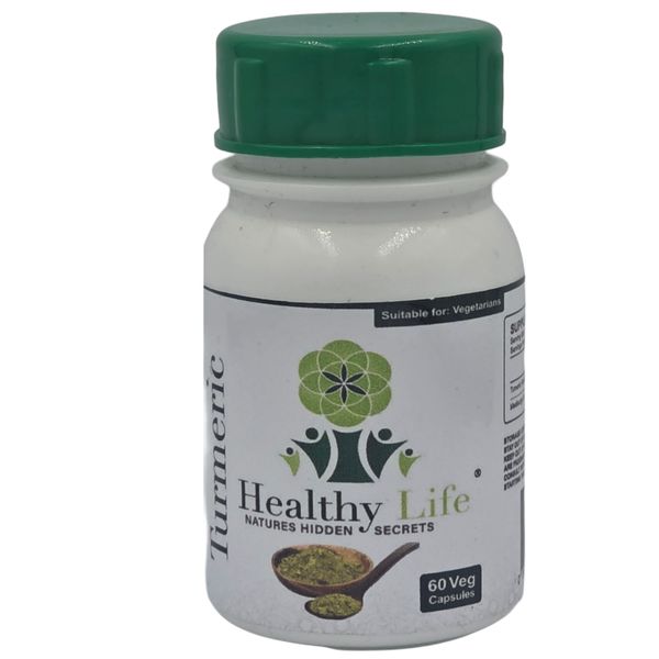 Healthy Life Turmeric Capsules 500mg - 60 x 2