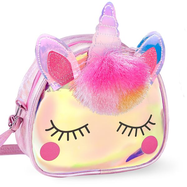 Kids Crossbody Bag Girls Crossbody Bag, Small TPU Unicorn Bag
