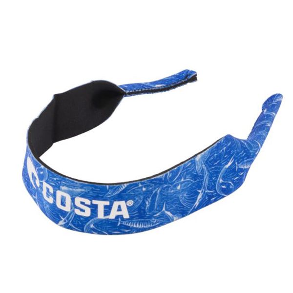 Sunglasses Strap Costa Megaprene Vintage Fish Blue