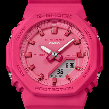 Casio G-Shock Pink Octagonal Digital-Analog Ladies Watch GMA