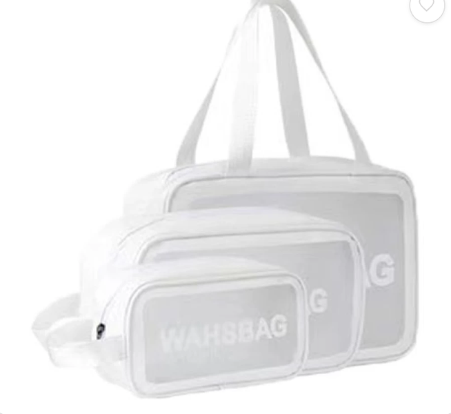 Washbag 3 Piece Toiletry Bag Waterproof