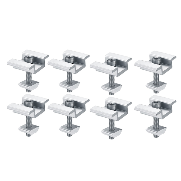 8 Pcs Solar Panel Mounting Brackets Clamps for Pv Compatible with Universal