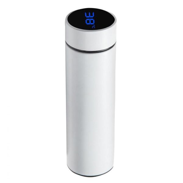 White Insulated Temperature Display Bottle