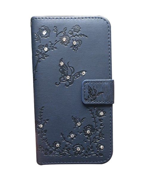 Bling Divine PU Leather Book Flip Cover Samsung Galaxy A6 Plus - L. Blue