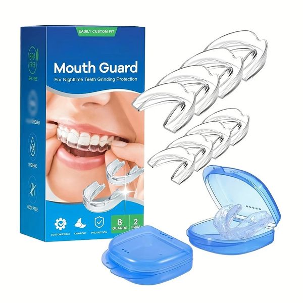 8 Moldable Dental Mouth Guard Tray Tooth Orthodontic Protector